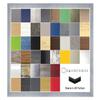 Skane MDF Picture Frame 50 x 70 cm, Brushed Aluminum-Effect Decor, Acrylic Glass view 1