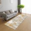 RGLXING Washable Non-Slip Runner Rug for Hallway/Kitchen, Gray/Orange, 50 x 240 cm view 2