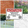 PRINTIMA Limited Winter Service Warning Sign, PVC, 32 x 21 cm, Weather-Resistant, Use at Your Own Risk view 4