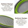 Morbuy Collapsible Silicone Colander Set, 2-Piece, Red, S + L view 2