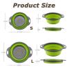 Morbuy Collapsible Silicone Colander Set, 2-Piece, Red, S + L view 4