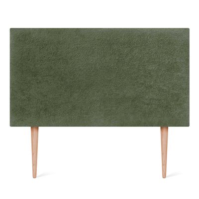 DHOME Upholstered Headboard with Smooth Surface, Soft Fabric Cover and Acoustic Absorption for Beds and Bedroom Walls (95 cm, 4 cm Thick, 105 cm H., Green)