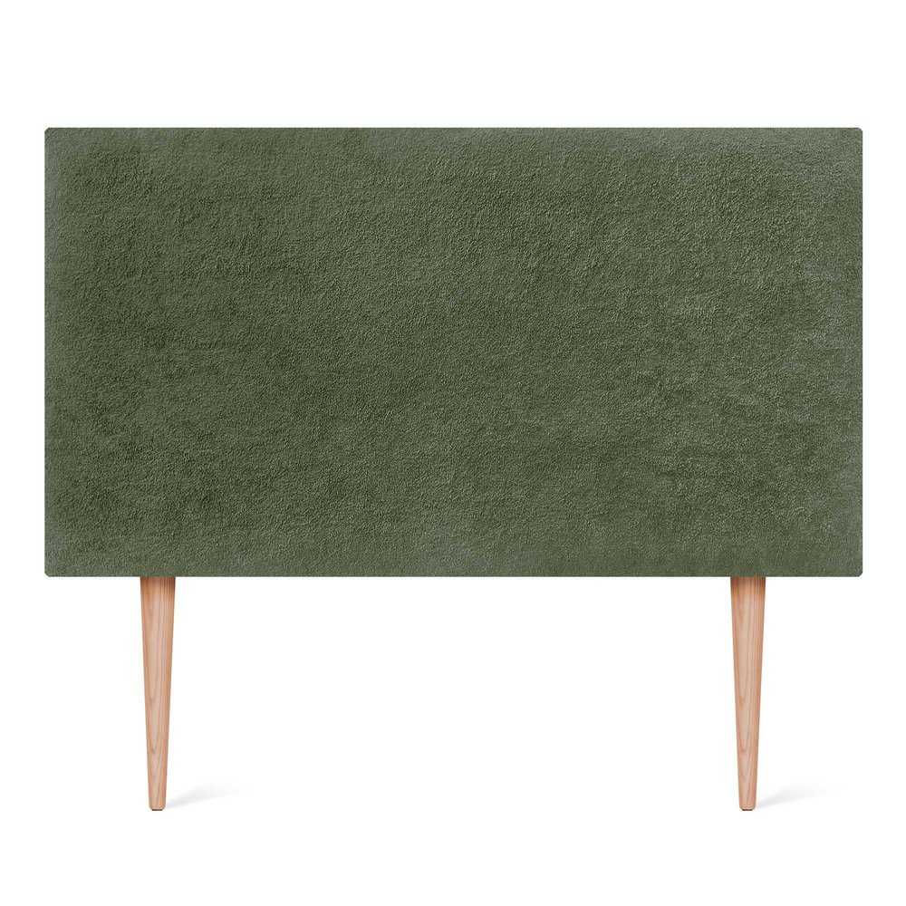 DHOME Upholstered Headboard with Smooth Surface, Soft Fabric Cover and Acoustic Absorption for Beds and Bedroom Walls (95 cm, 4 cm Thick, 105 cm H., Green)