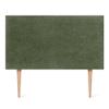 DHOME Upholstered Headboard with Smooth Surface, Soft Fabric Cover and Acoustic Absorption for Beds and Bedroom Walls (95 cm, 4 cm Thick, 105 cm H., Green) view 1
