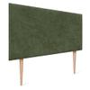 DHOME Upholstered Headboard with Smooth Surface, Soft Fabric Cover and Acoustic Absorption for Beds and Bedroom Walls (95 cm, 4 cm Thick, 105 cm H., Green) view 2