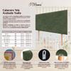 DHOME Upholstered Headboard with Smooth Surface, Soft Fabric Cover and Acoustic Absorption for Beds and Bedroom Walls (95 cm, 4 cm Thick, 105 cm H., Green) view 4