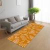RGLXING Washable Non-Slip Runner Rug, 80 x 240 cm, Orange and White view 2