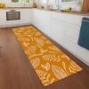 RGLXING Washable Non-Slip Runner Rug, 80 x 240 cm, Orange and White view 3