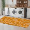 RGLXING Washable Non-Slip Runner Rug, 80 x 240 cm, Orange and White view 4