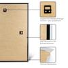 Texas Plastic Picture Frame for 55 x 78 cm, Silver, with Acrylic Glazing view 4
