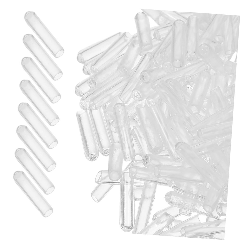 Garneck 500-Piece End Caps for Clothing Hangers with Inner Hole, Flexible Plastic Screw Protection Caps for Furniture Legs and Metal Rods