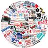 50-Piece EMT Graffiti Sticker Set, Waterproof Vinyl Stickers for Skateboards, Luggage and Laptops view 2