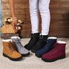 Women's Lightweight Platform Winter Hiking Rain Ankle Boots, Plaid, Black, EU 39.5 view 4
