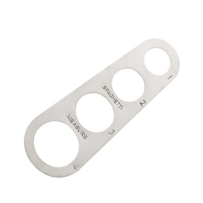 BESPORTBLE Stainless Steel Spaghetti Measuring Ruler with 4 Holes for Home and Professional Kitchens