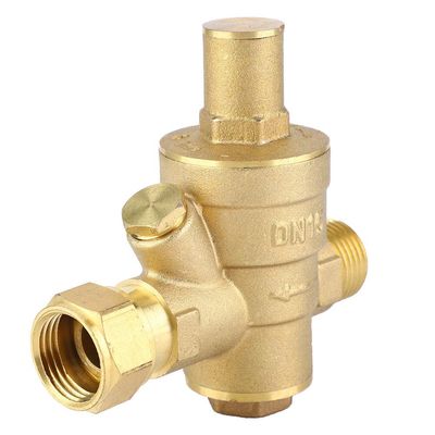 KIMISS Adjustable Water Pressure Regulating Valve, 1/2-Inch Brass Pressure Reducing Valve PN1.6