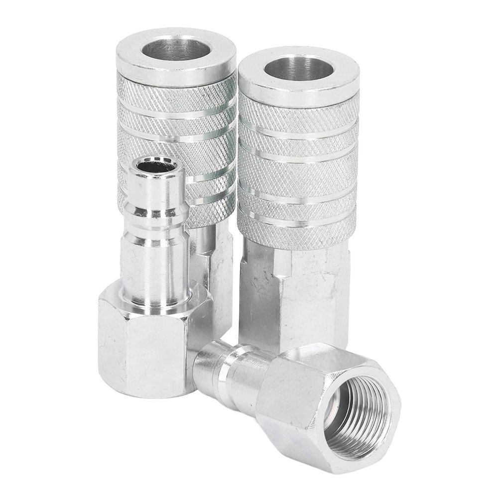 2-Piece Air Coupling Set, 300 PSI, 1/2-Inch NPT Aluminum Alloy Pneumatic Tool Adapter