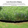 Landscape Edging Set, 50 Pieces, PE Spikes, Flexible, Easy-to-Use Garden Edging Roll for Flower Beds, Yards and Garden Landscapes (Black) view 3