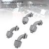 Telituny 10-Pack 2.5 cm NPT Liquid-Tight 90-Degree Nylon Cable Connectors view 4