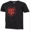 Stade Toulousain Toulouse T-Shirt – Official Rugby Collection, Black, M view 3