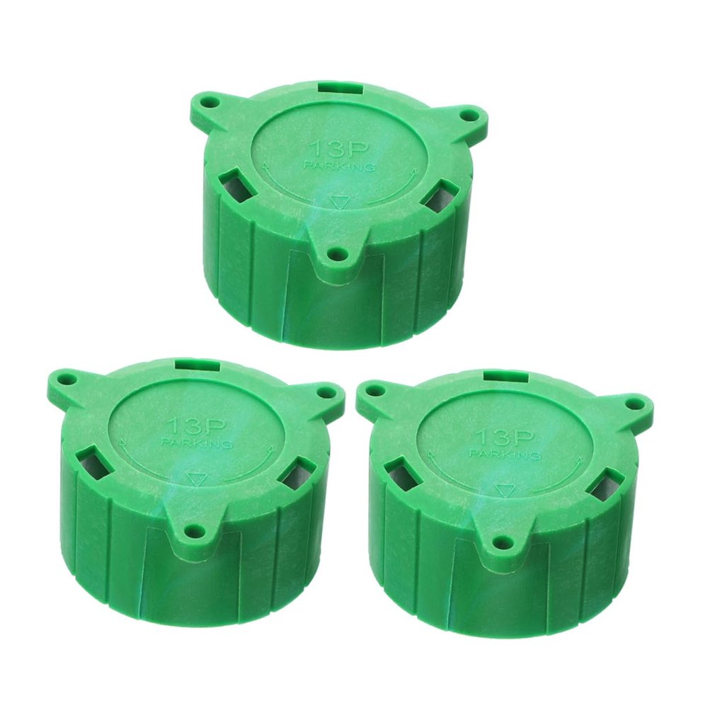 Protective Covers for 13-Pin Trailer Plugs, 3-Pack, Green