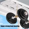 Durable Double Curtain Track, Quiet Ceiling-Mounted Rail for Room Dividers, Easy Installation, Black, 1.4 m view 3