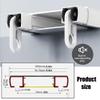 Durable Double Curtain Track, Quiet Ceiling-Mounted Rail for Room Dividers, Easy Installation, Black, 1.4 m view 4