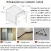 Folding Tambour Cabinet Doors with Handle, 60 x 76 cm view 2