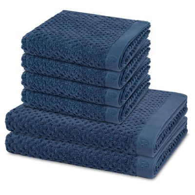 Ross Harmony 6-Piece Towel Set, Denim
