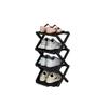 Foldable Bamboo Shoe Rack, Freestanding and Space-Saving view 1
