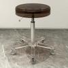 Adjustable Acrylic Rolling Stool with 360° Casters view 1