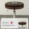 Adjustable Acrylic Rolling Stool with 360° Casters view 4