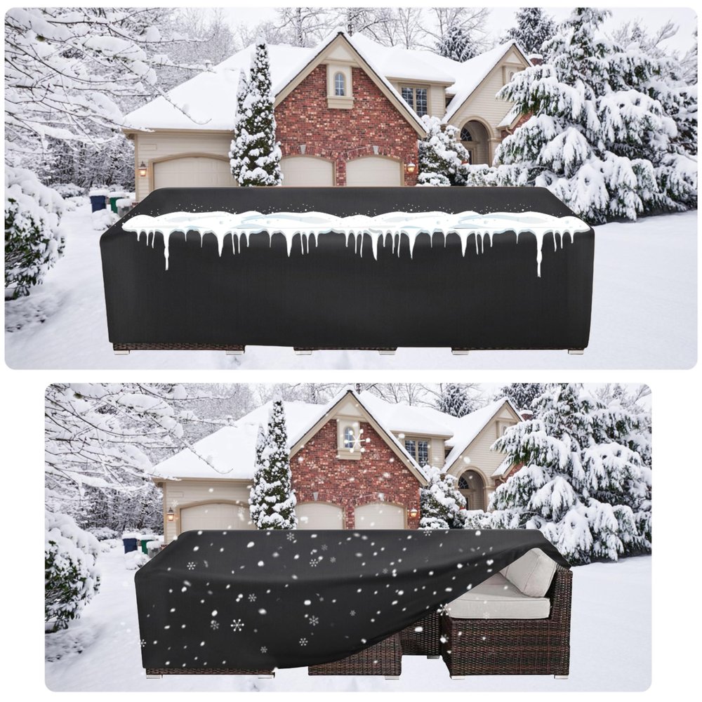 HNKDKJ Waterproof Garden Furniture Cover, 290 x 95 x 75 cm