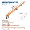 Beech Wood Handrail Railing 50–500 cm, Round 50 mm (120 cm) view 2