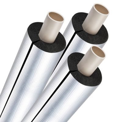 Self-Sealing Pipe Insulation for Outdoor Water Pipes, ID 27 mm, 10 mm Thick, 90 cm