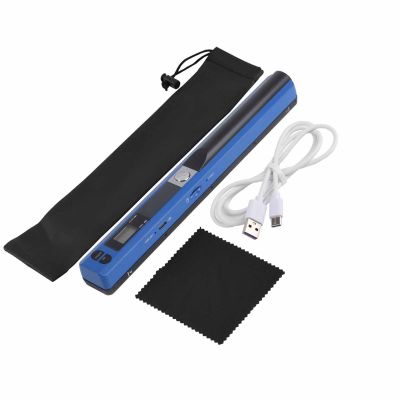 Dpofirs Portable USB Pen Scanner, JPG/PDF Scanning, Clear Images, Blue