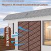 Magnetic Thermal Door Curtain, 100 x 200 cm / 100 x 210 cm, Gray, 130 x 200 cm view 3