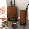bacedifo 12-Slot Commercial Solid Wood Umbrella Stand with Removable Tray view 2