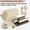 PEEK Sheet, ESD-Safe, Conductive, High-Temperature Resistant, 50 x 50 x 15 mm view 4