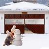 Garage Door Thermal Insulation Curtain with Magnets, Windproof, Brown, W427 x H213 cm view 1