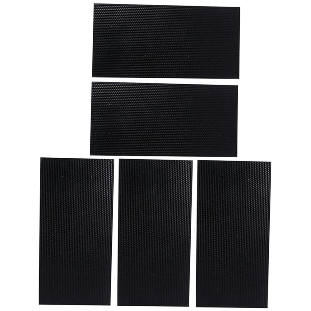 Gogogmee 5-Piece Black Plastic Beehive Foundation Sheets