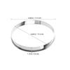 Cabilock Round Stainless Steel Dessert Rings for Pizza Ovens, 18 cm, Silver view 2