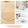 Cabilock Round Stainless Steel Dessert Rings for Pizza Ovens, 18 cm, Silver view 3
