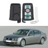 VGOL 4-Button Remote Key Case HU92 Compatible with BMW 7 Series E65 E66 E67 E68 2001-2008 view 4
