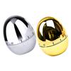 Manual Egg-Shaped Kitchen Timer, 2-Piece Stainless Steel Set for Students view 1