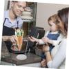 DECOMELODY 3-Piece White Iron Ice Cream Cone Stand Set, Durable and Easy to Clean, for Bakeries and Dessert Shops view 4