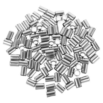 OUNONA 100-Piece Stainless Steel Hose Sleeves for Hydraulic Hoses