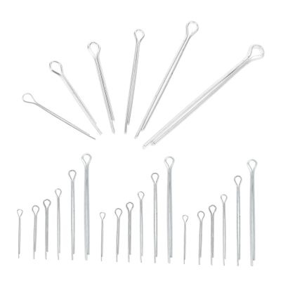 LIFKOME 555-Piece Spring Pins and Retaining Pins Assortment, Spring Steel, for DIY Projects and Automotive Mechanics, Silver Storage Box