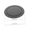 Black Stainless Steel Swing Lid for Built-In Trash Bin Openings view 2