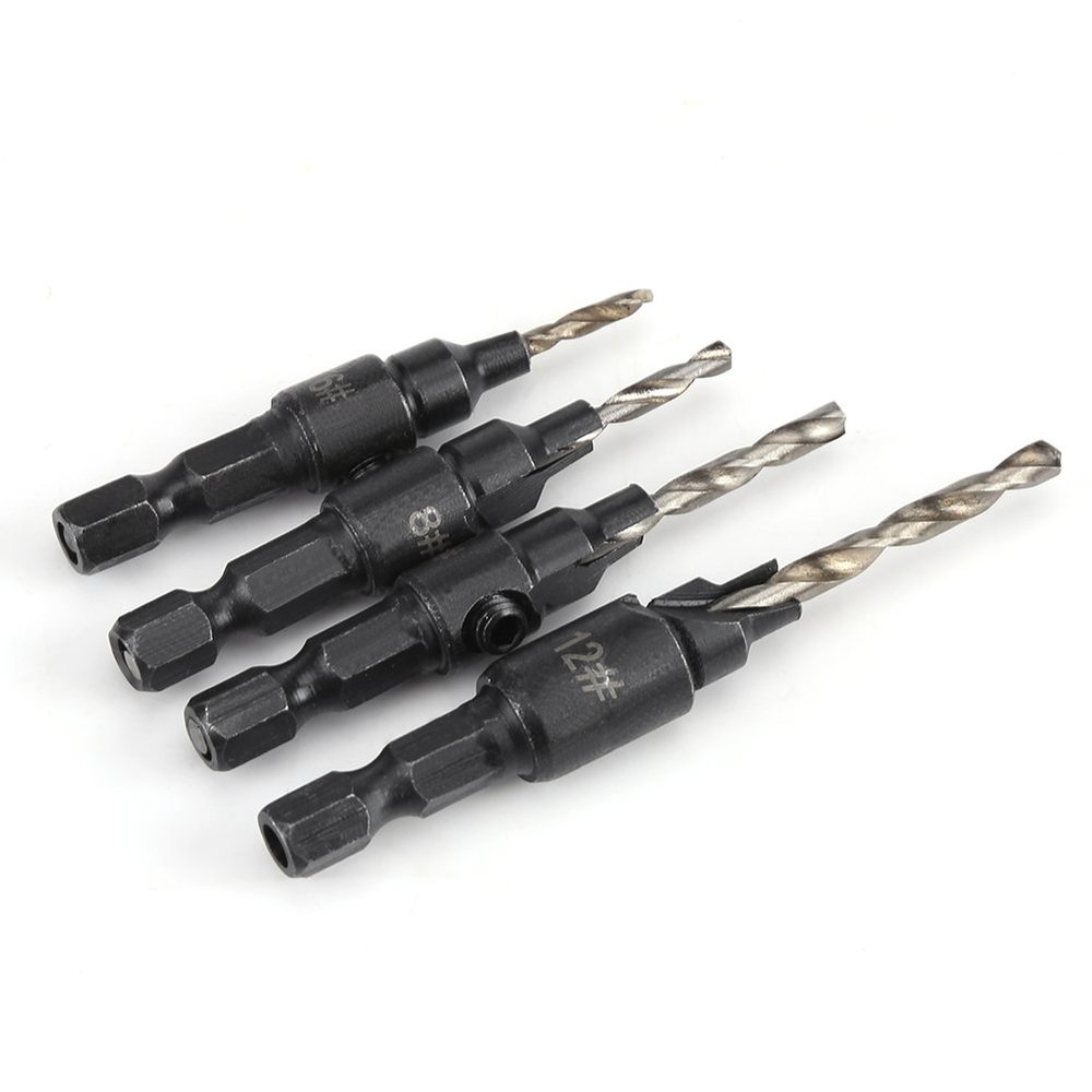 OVAQUIXI HSS Drill Bit with Hex Shank and Adjustable Countersink