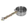 Parrot Stainless Steel Food Cup with Clamp Holder (M) view 4